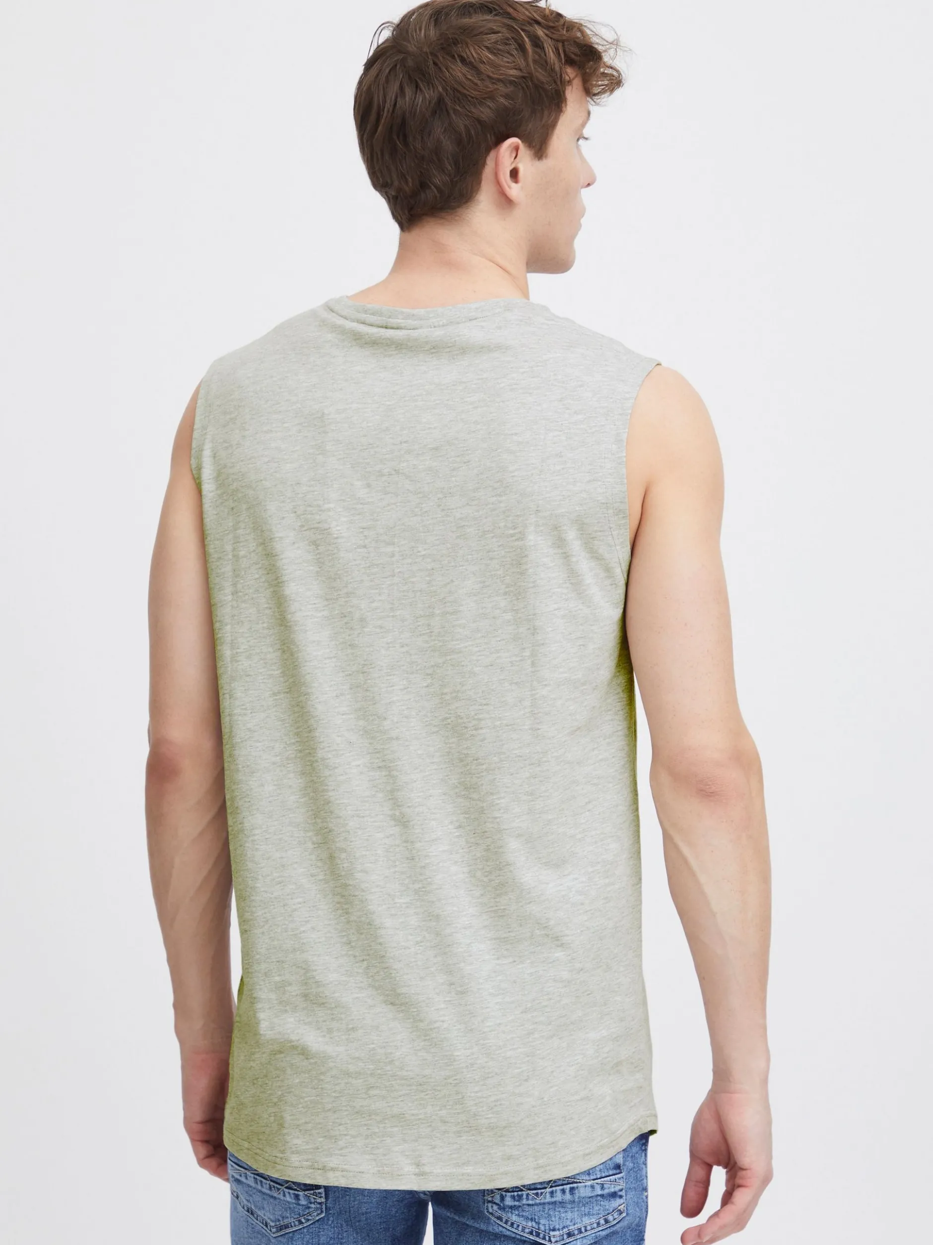 Solid Herren Tank-Top - SDLongi 2er-Pack in weiß