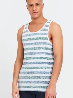 Solid Herren Tanktop - SDMende in grün blau