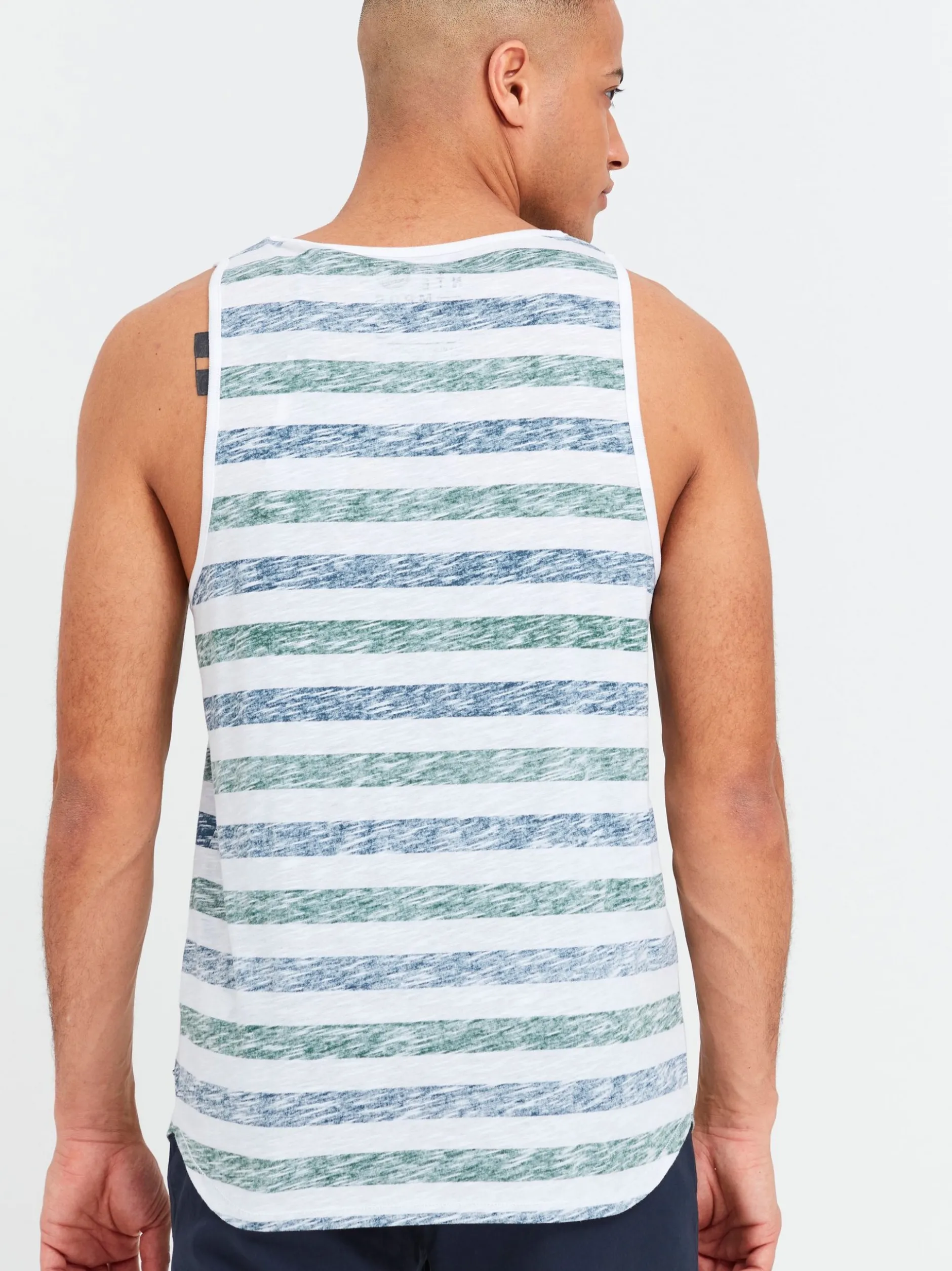 Solid Herren Tanktop - SDMende in grün blau