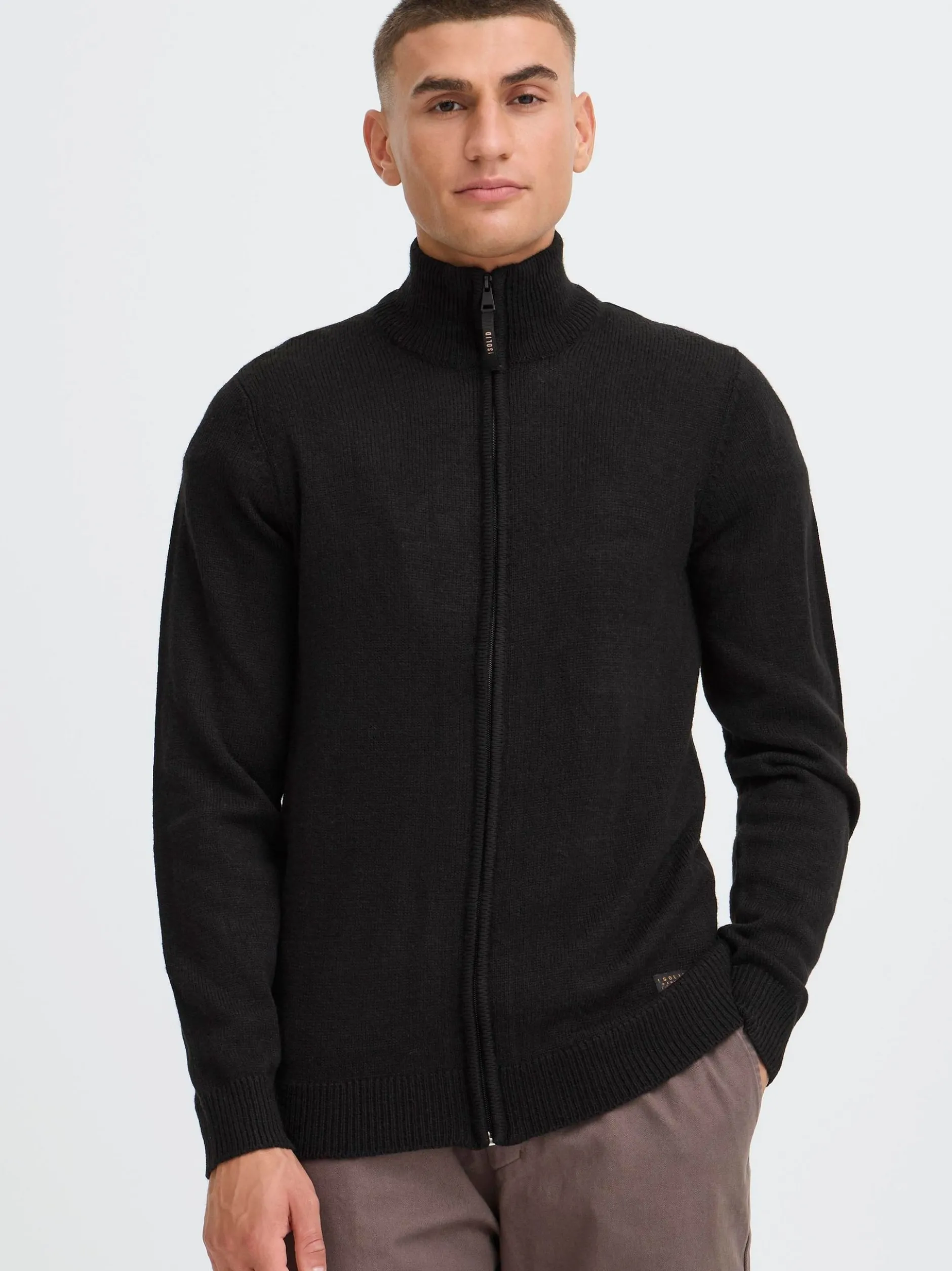Solid Herren Trainingsjacke - SDBabal in schwarz