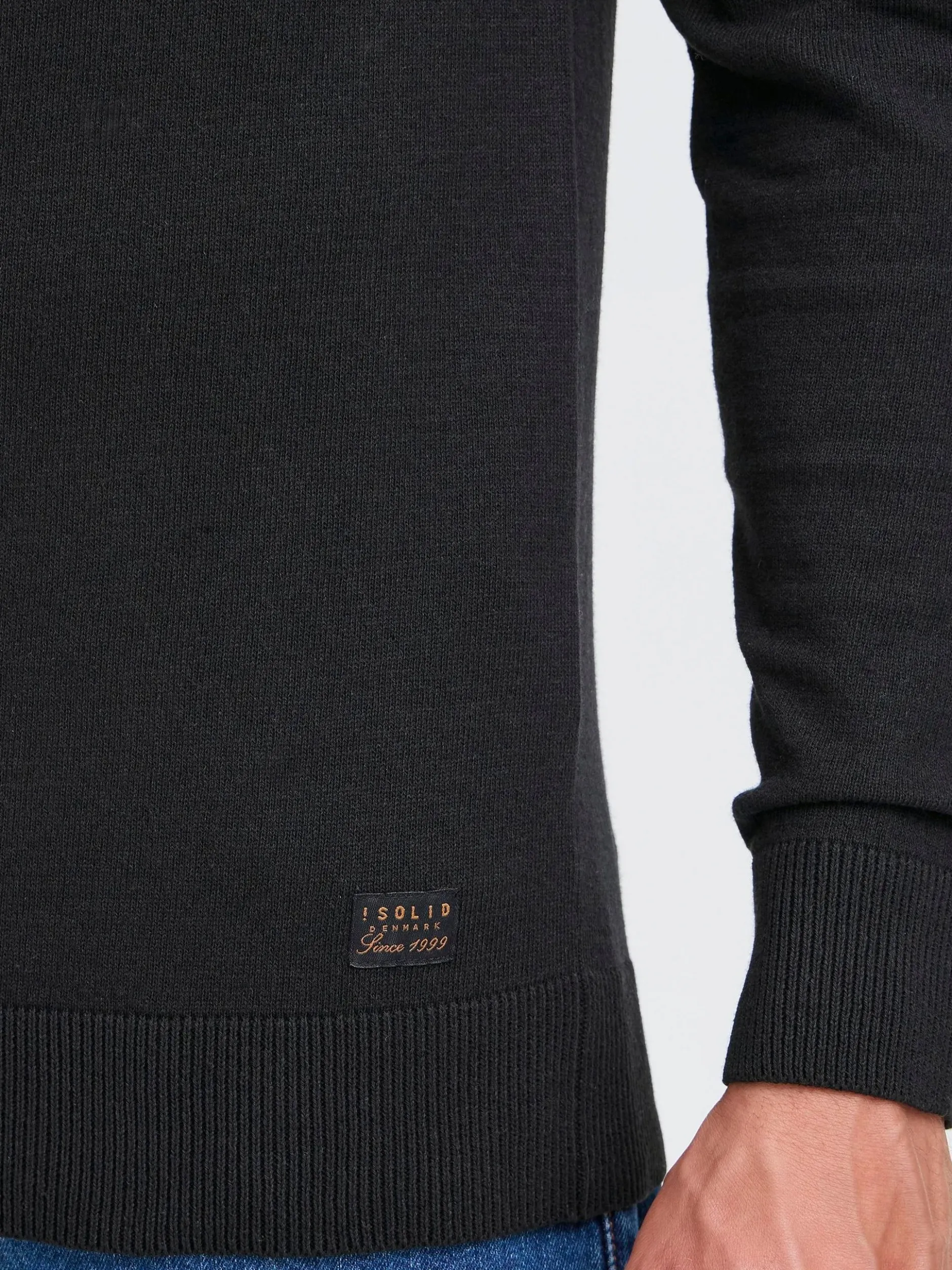 Solid Herren Troyer - SDAkanvis in schwarz