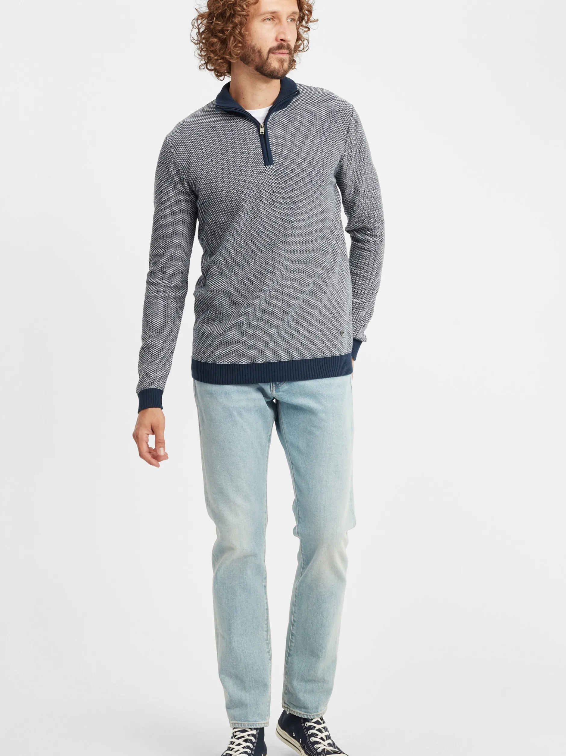 Solid Herren Troyer - SDDuncan in blau
