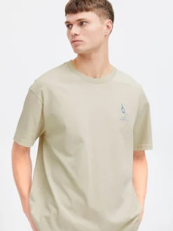 Solid Herren T-shirt - SDIsmail in sand