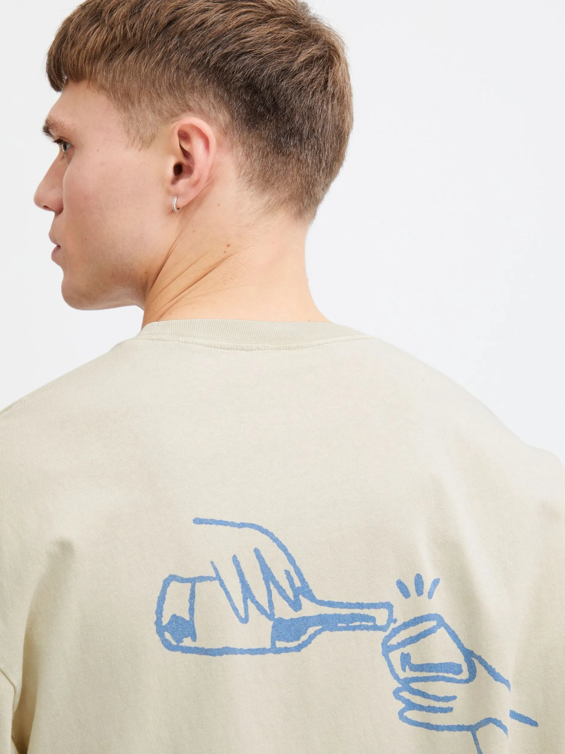 Solid Herren T-shirt - SDIsmail in sand