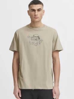Solid Herren T-Shirt - SDOdell in beige