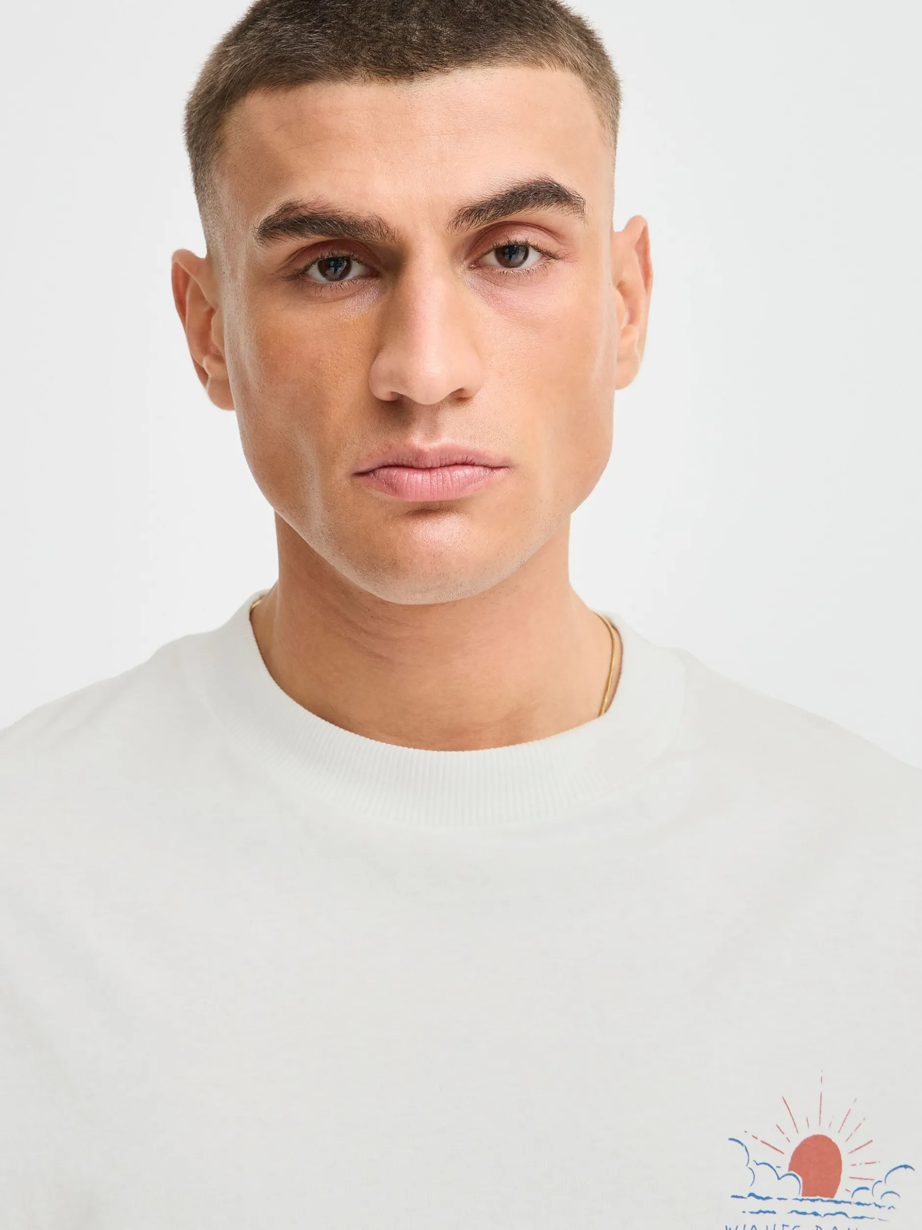 Solid Herren T-Shirt - SDOsrick in weiß