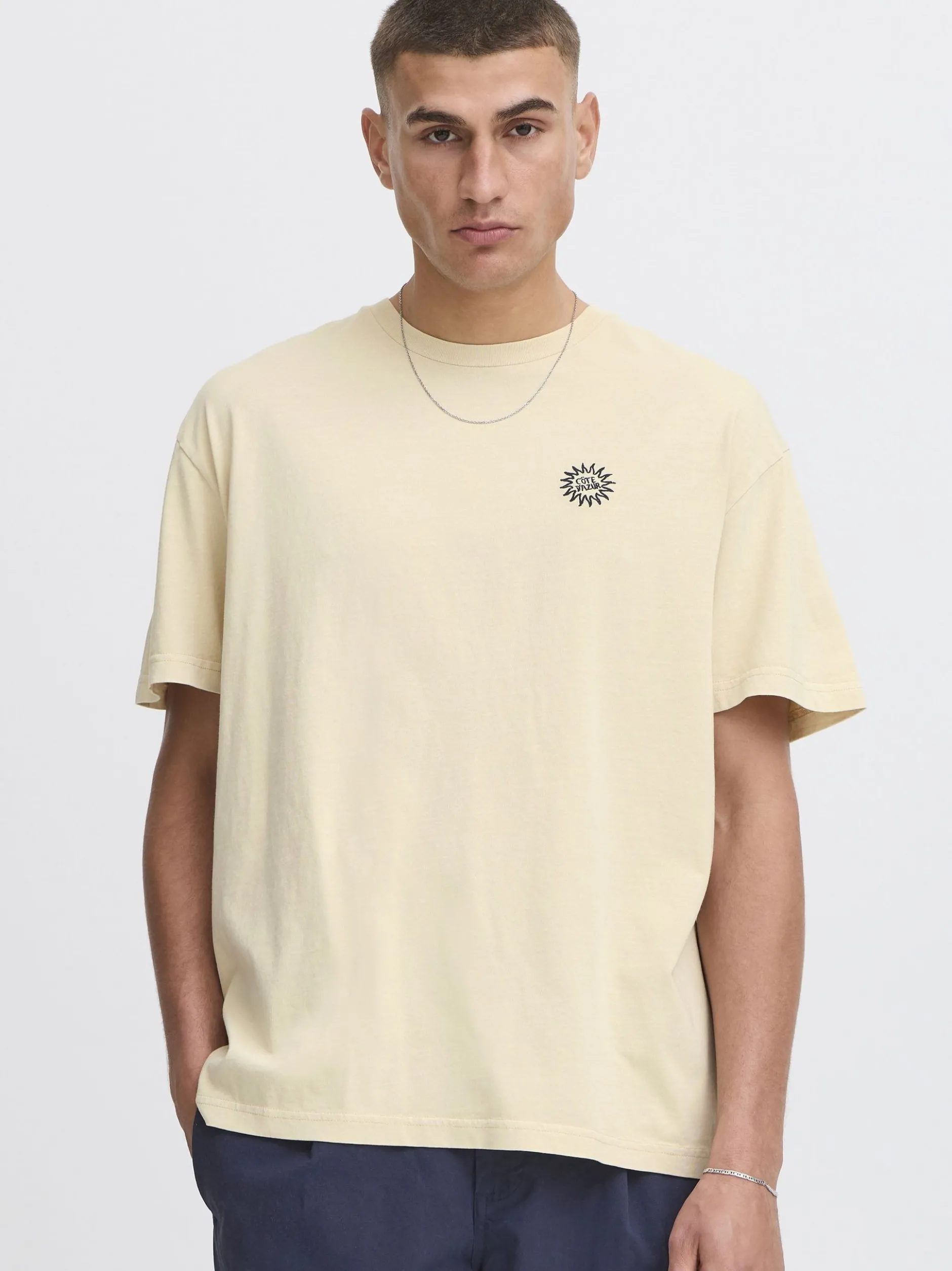 Solid Herren T-Shirt - SDPavel in beige