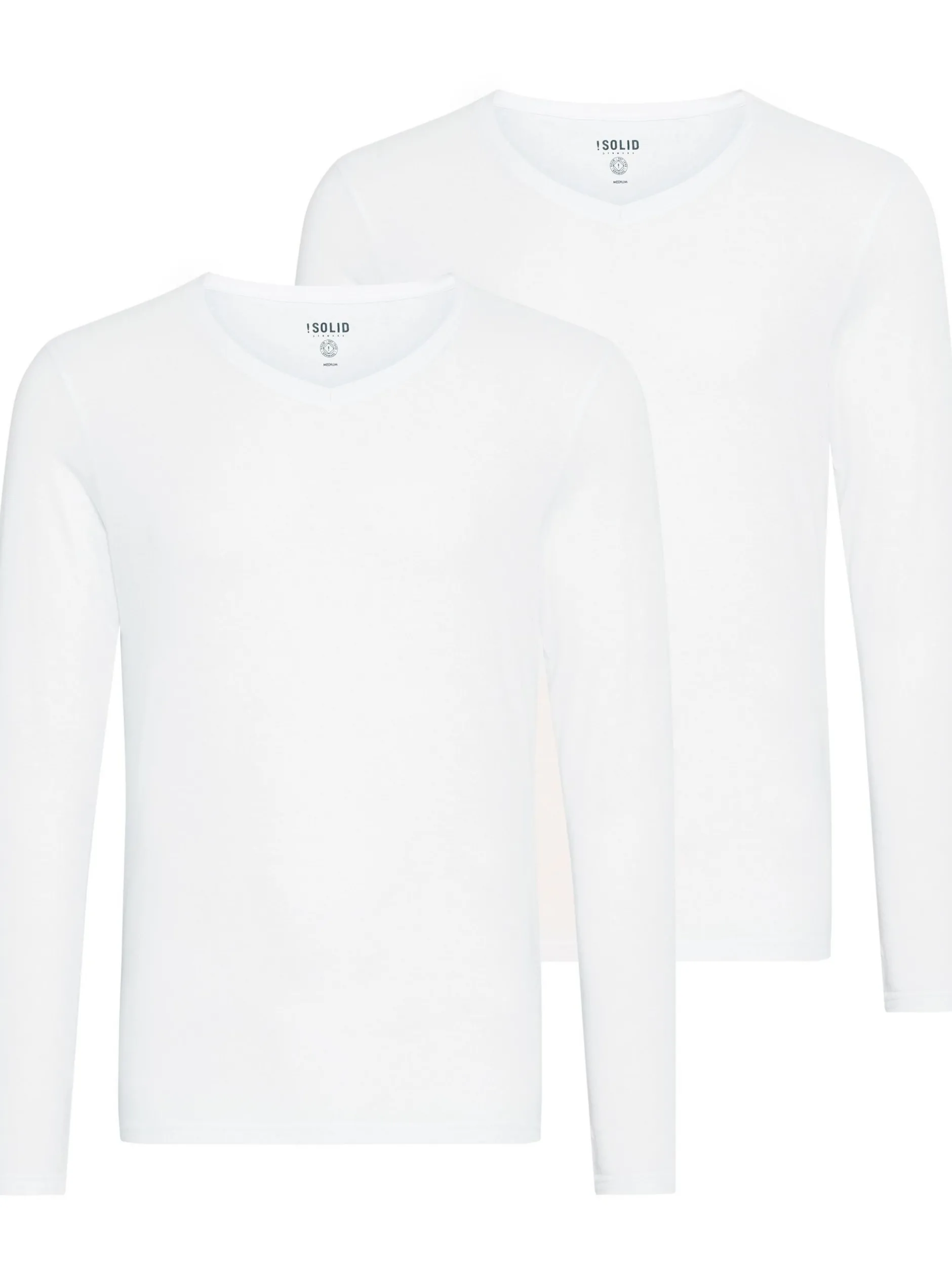 Solid Herren V-Shirt - SDBasil in weiß