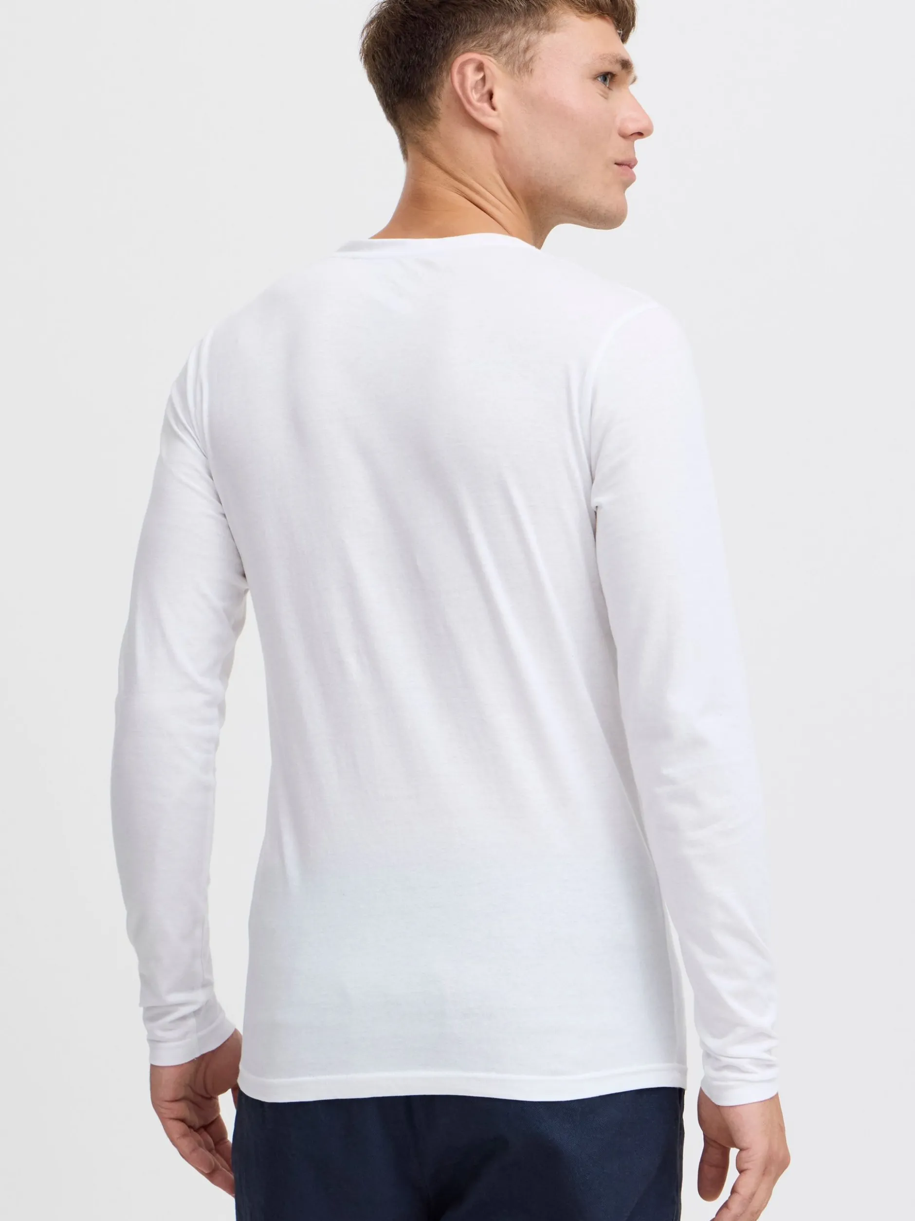 Solid Herren V-Shirt - SDBasil in weiß