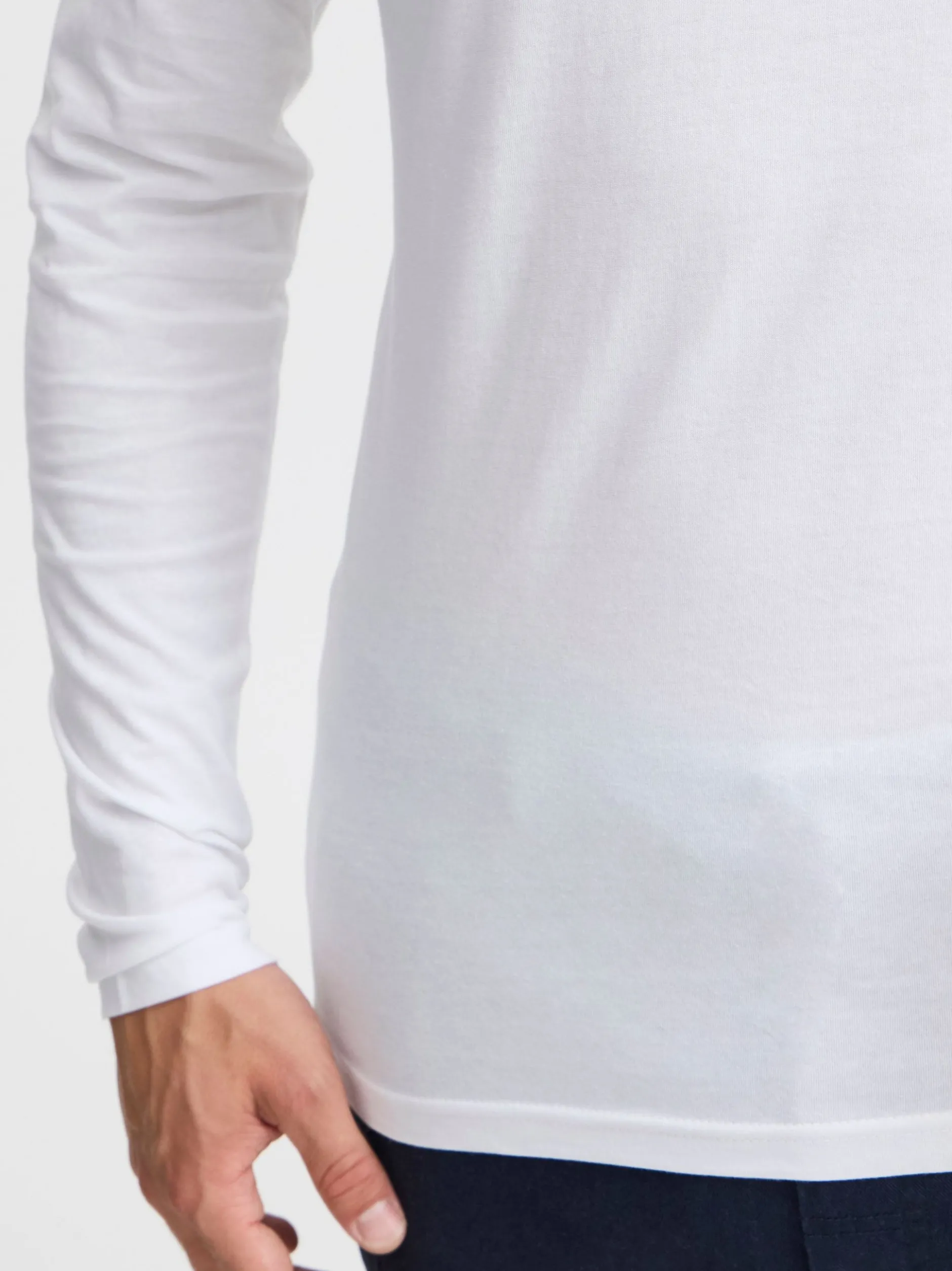 Solid Herren V-Shirt - SDBasil in weiß