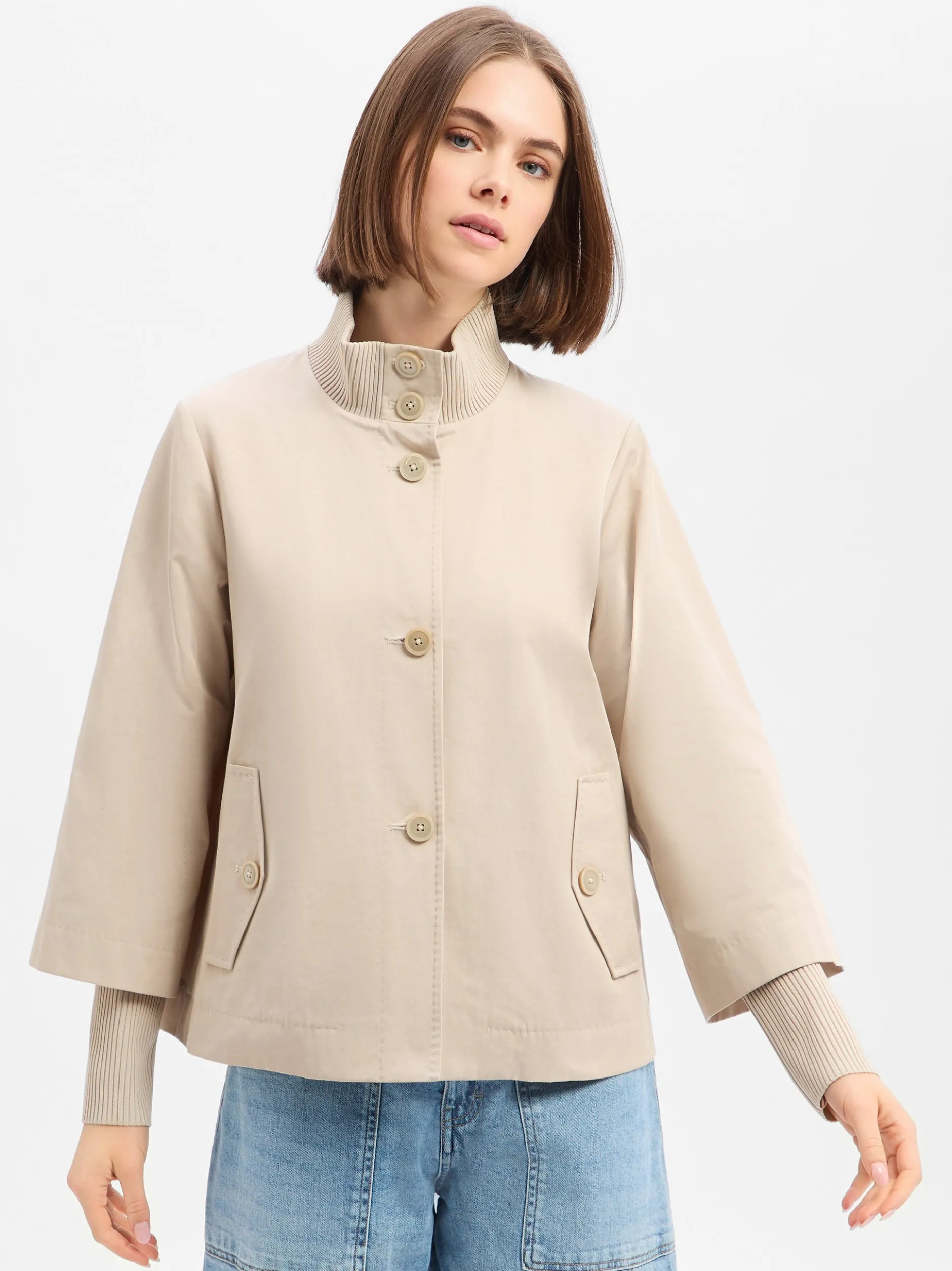 s.Oliver BLACK LABEL Damen Übergangsjacke in beige
