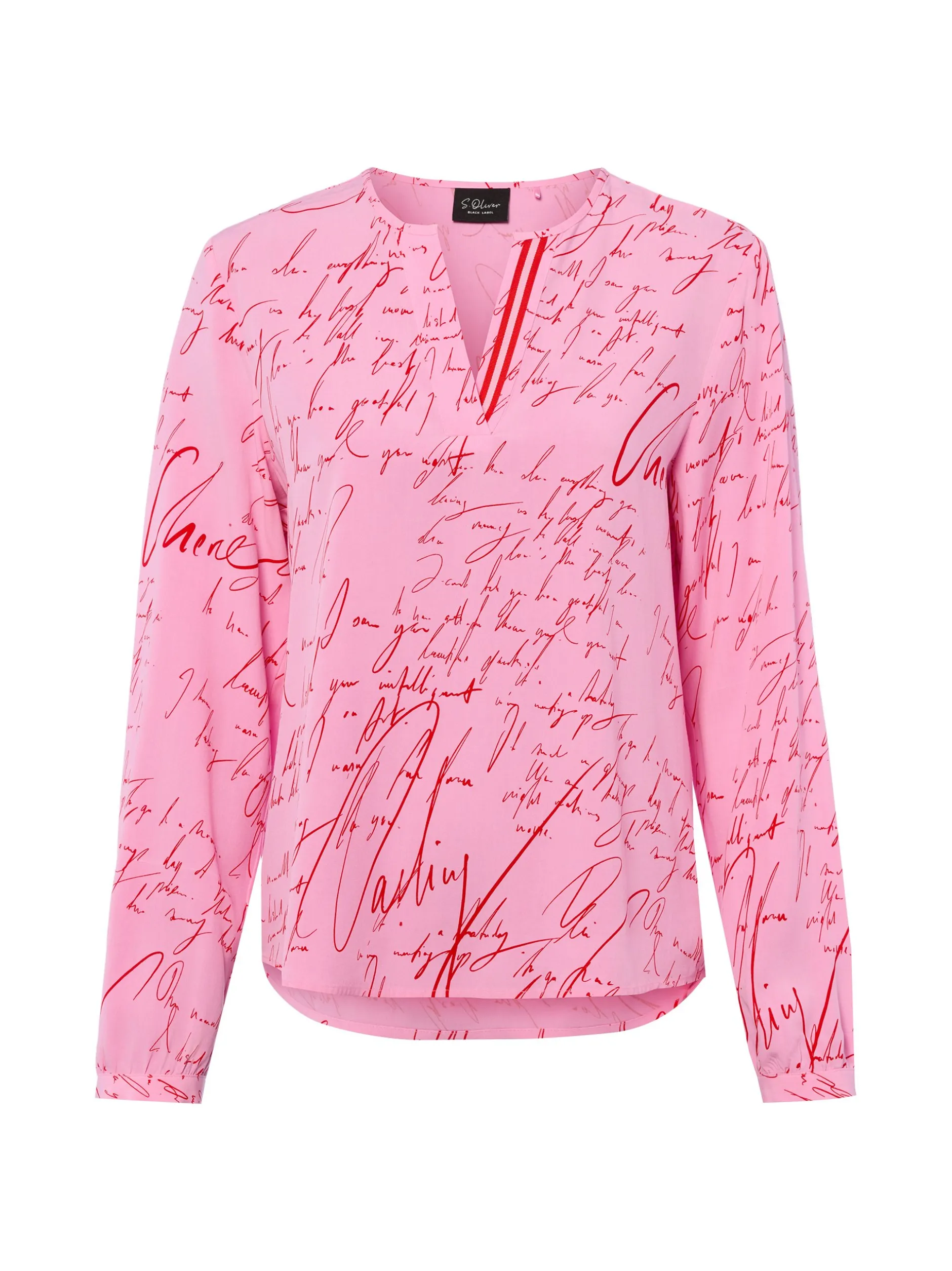 s.Oliver BLACK LABEL Damen Blusenshirt in pink rot