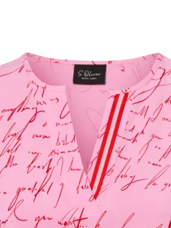 s.Oliver BLACK LABEL Damen Blusenshirt in pink rot