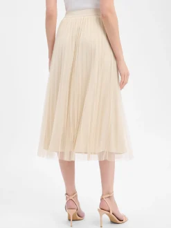 s.Oliver BLACK LABEL Damen Plisseerock in beige