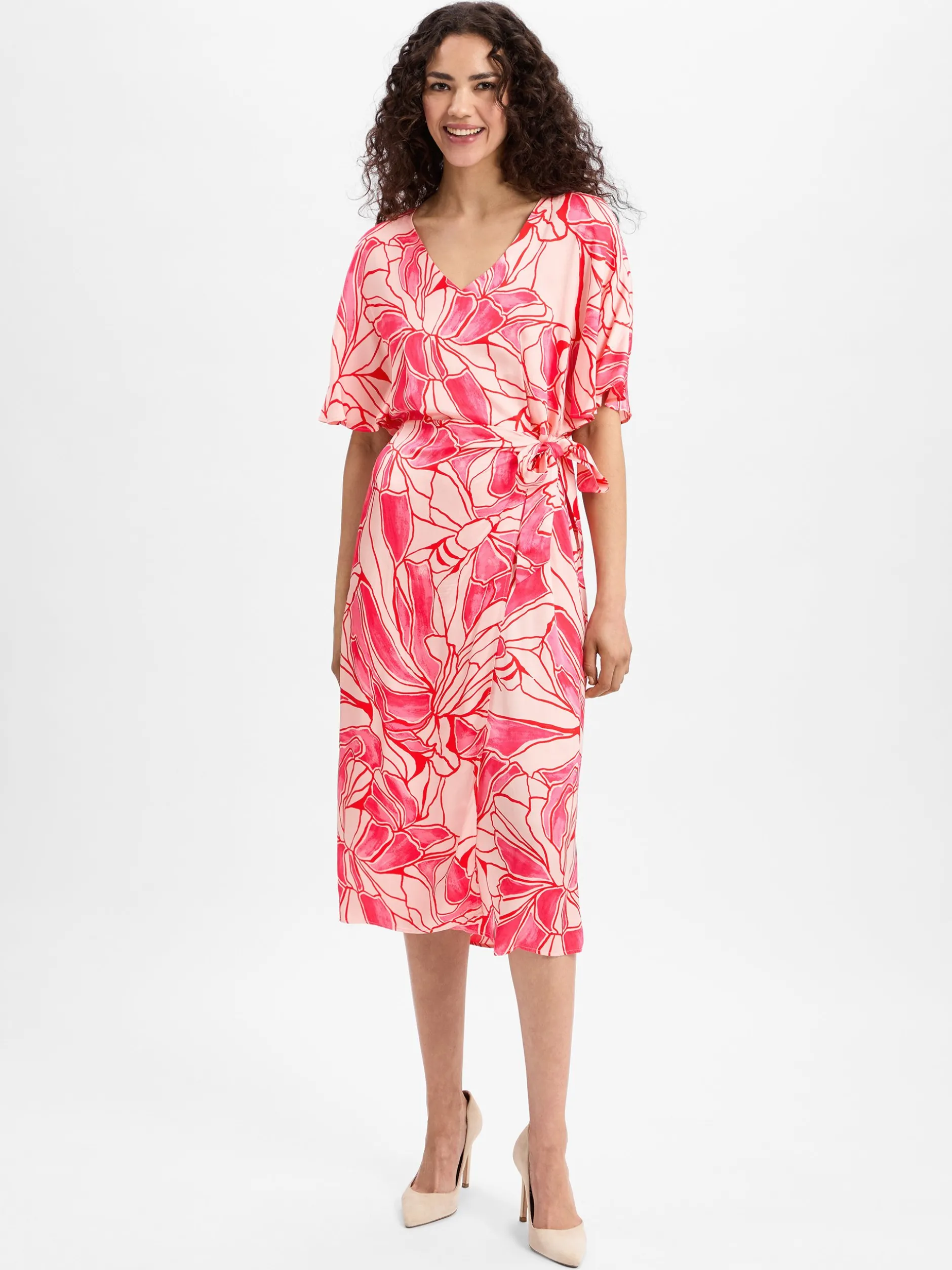 s.Oliver BLACK LABEL Damen Sommerkleid in pink rosa