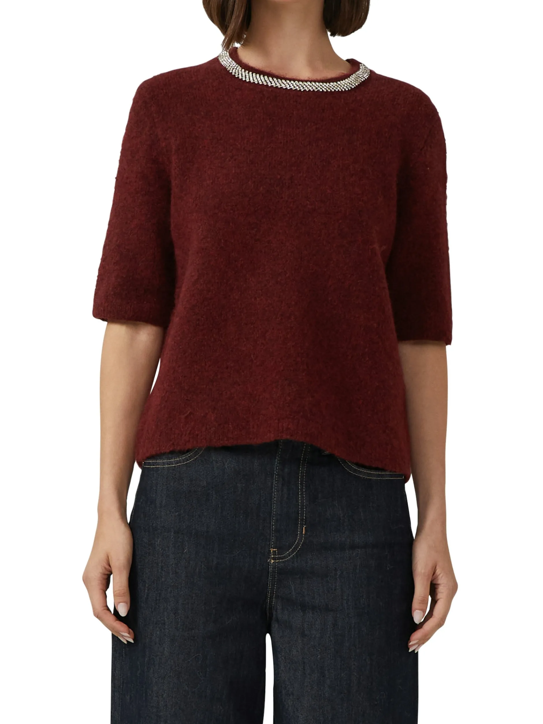 s.Oliver BLACK LABEL Damen Strickpullover in bordeaux