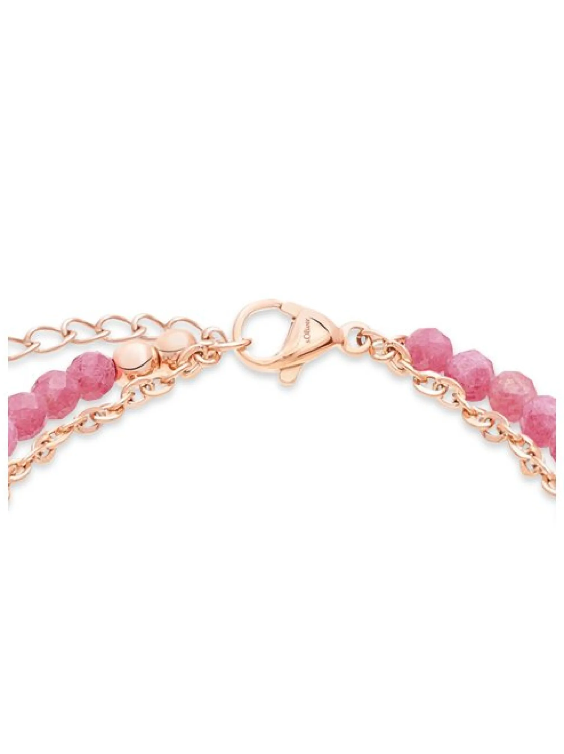 s.Oliver Damen Armband - Colorful Beads in roségold