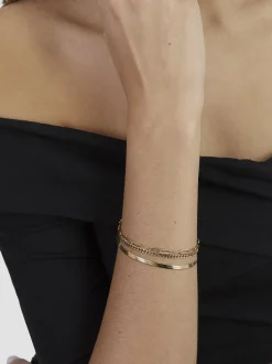 s.Oliver Damen Armband - Fine Layers in gold