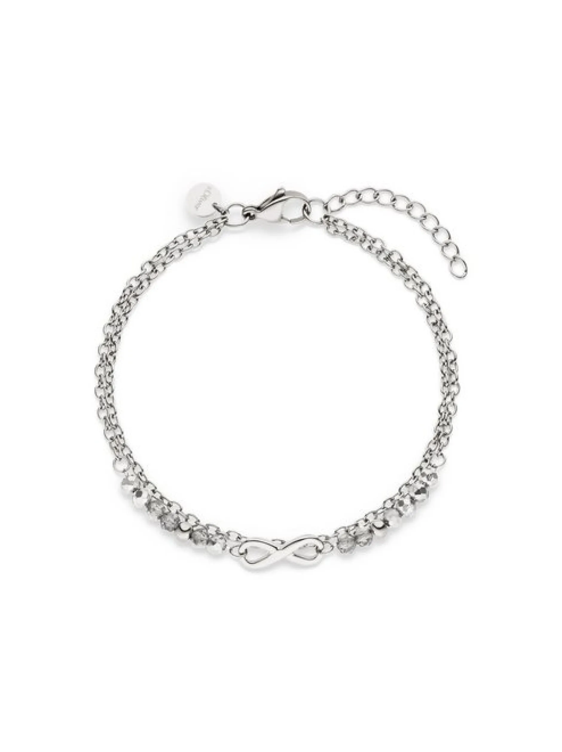 s.Oliver Damen Armband - Infinity Beads in silber