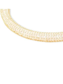 s.Oliver Damen Armband - Sparkle Mesh in gold