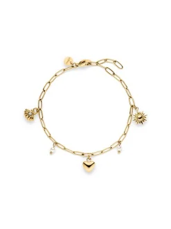 s.Oliver Damen Armband - Summer Charms in gold