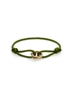 s.Oliver Damen Armband - Twisted in grün