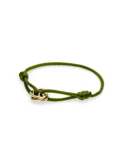 s.Oliver Damen Armband - Twisted in grün