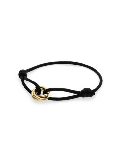 s.Oliver Damen Armband - Twisted in schwarz
