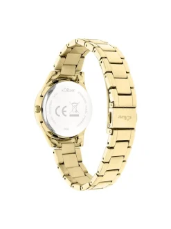 s.Oliver Damen Armbanduhr - Classic Sparkle in gold