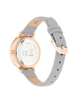 s.Oliver Damen Armbanduhr - Lovely Time in grau