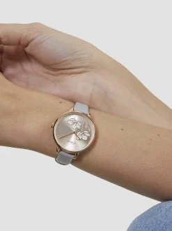 s.Oliver Damen Armbanduhr - Lovely Time in grau
