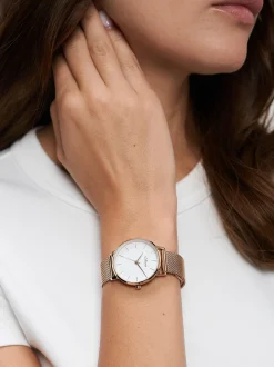 s.Oliver Damen Armbanduhr - Modern Basics in roségold