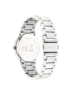 s.Oliver Damen Armbanduhr - Modern Shine in silber
