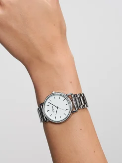 s.Oliver Damen Armbanduhr - Modern Shine in silber