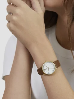 s.Oliver Damen Armbanduhr - Soft Elegance in beige
