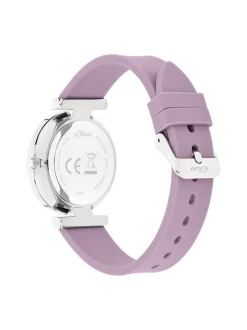 s.Oliver Damen Armbanduhr - Soft Connection in lila