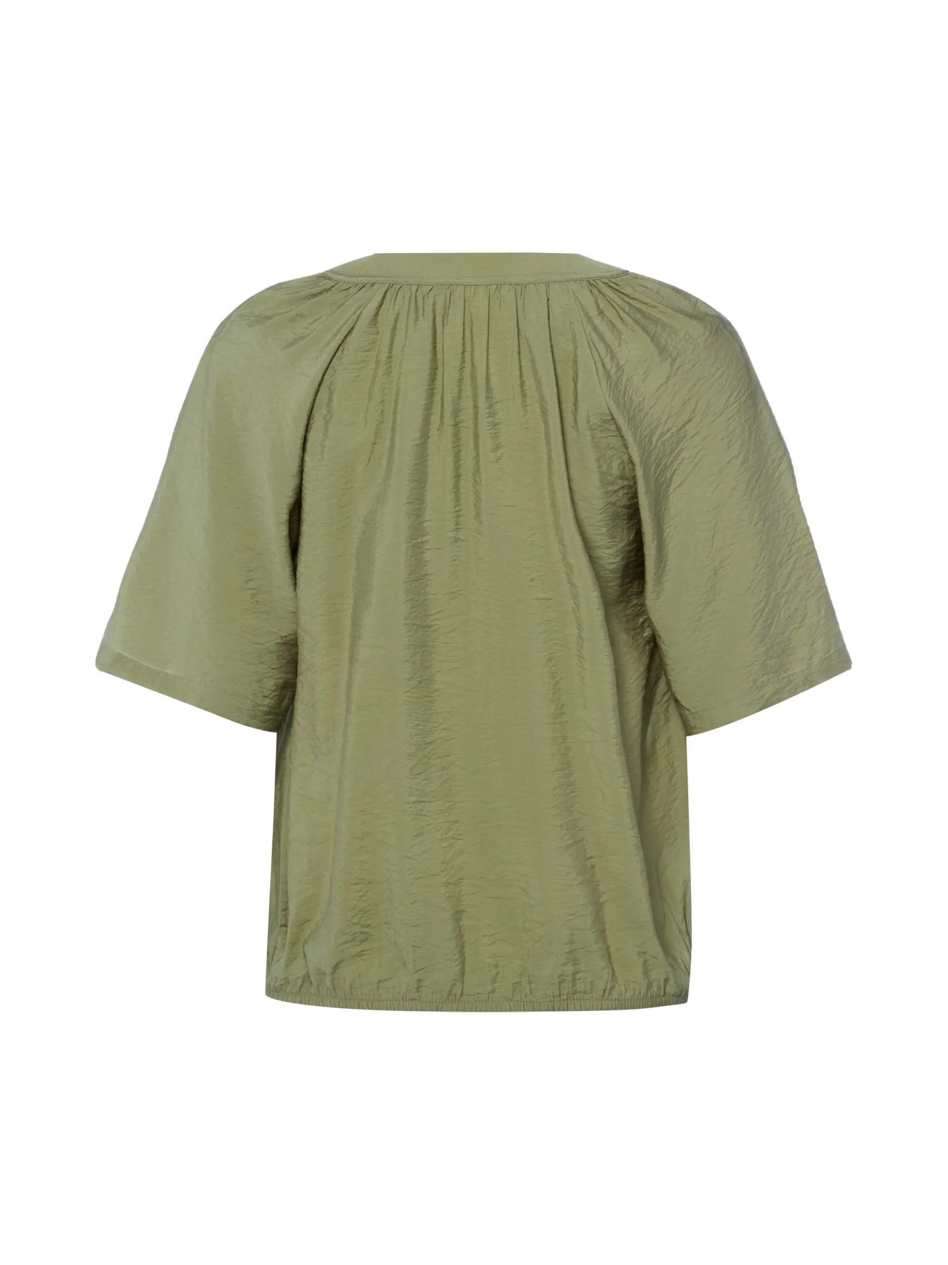 s.Oliver Damen Bluse in schilf - Ärmel: kurzarm
