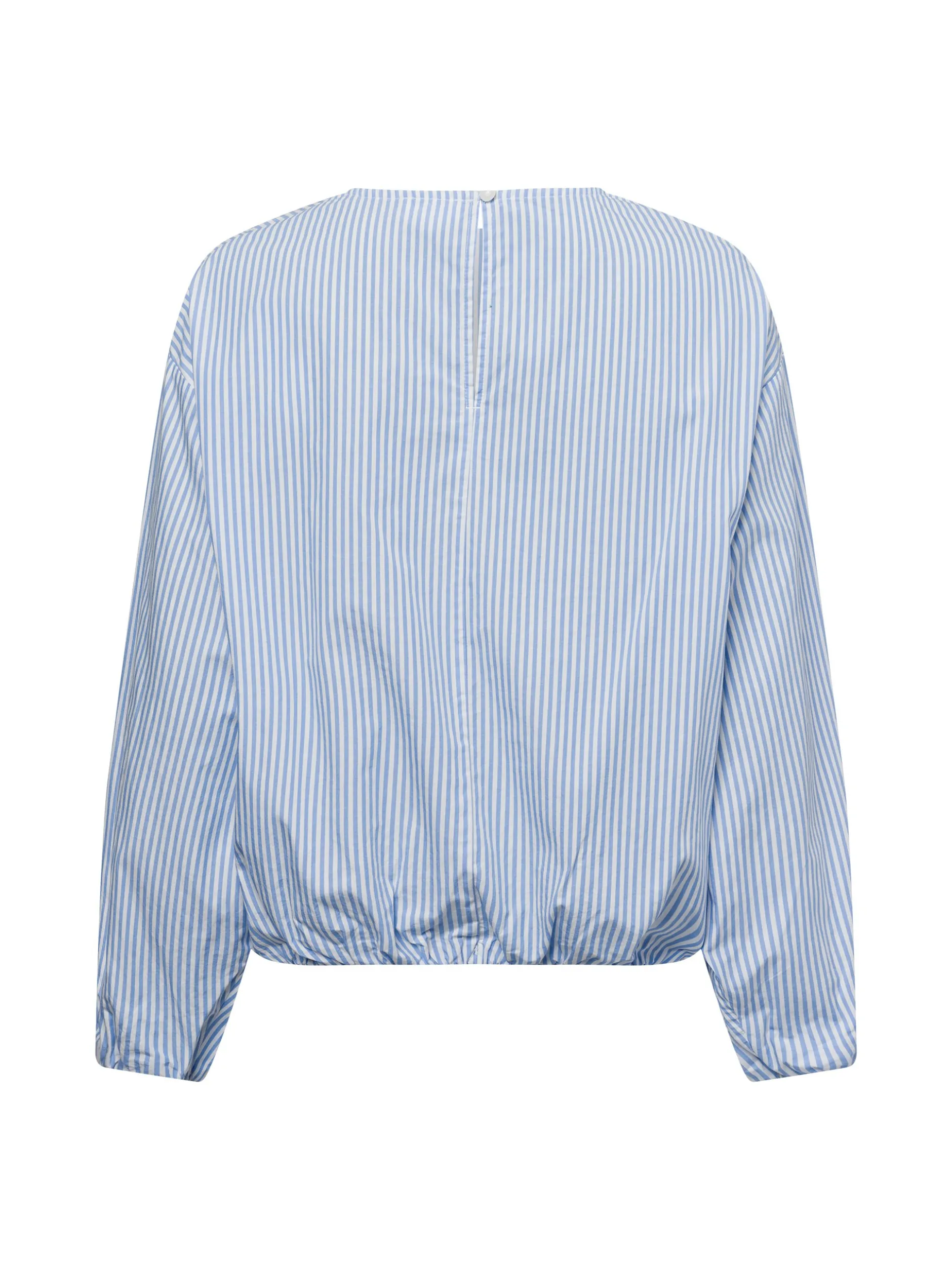 s.Oliver Damen Blusenshirt in hellblau weiß