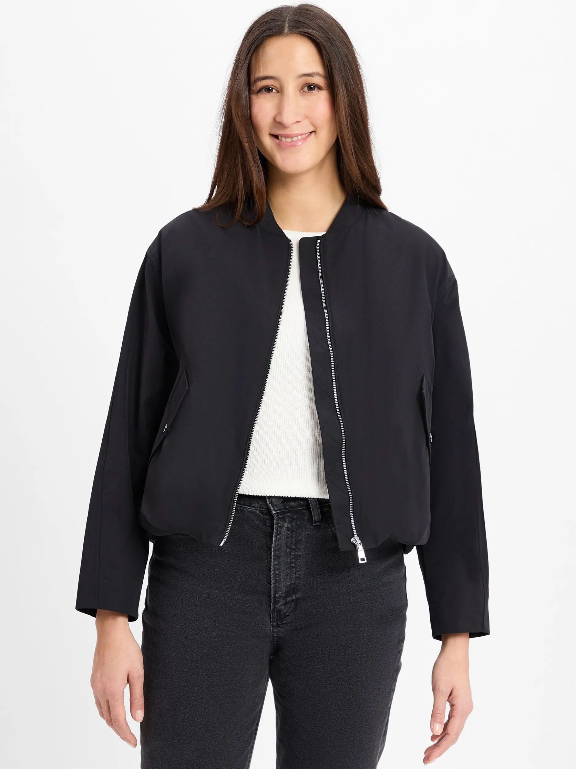 s.Oliver Damen Bomberjacke in schwarz