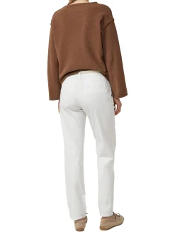 s.Oliver Damen Chino in weiß - Länge: lang