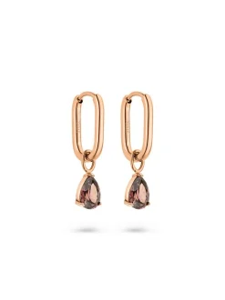 s.Oliver Damen Creolen - Elegant Stones in roségold