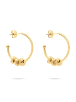 s.Oliver Damen Creolen - Knots in gold