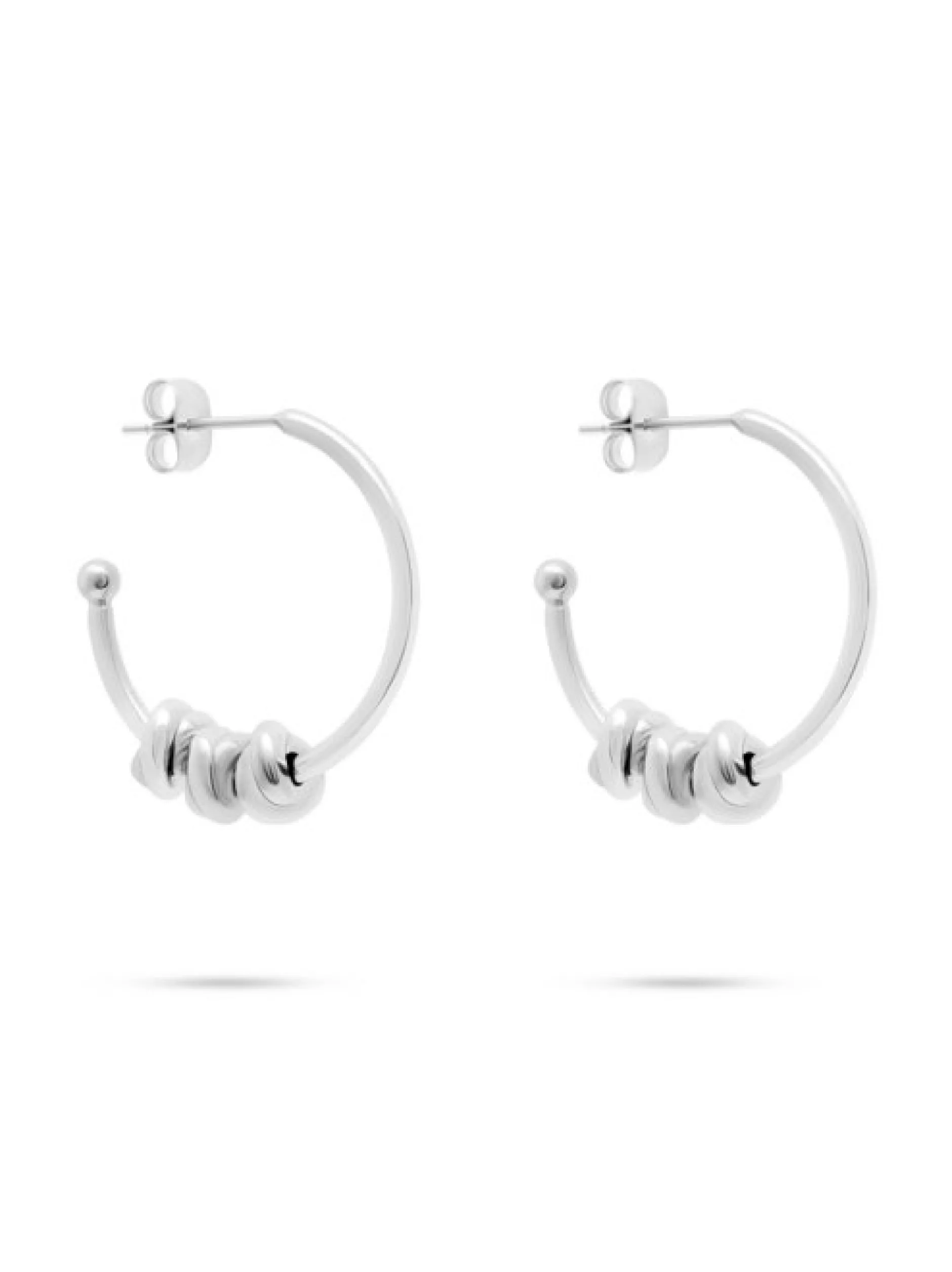 s.Oliver Damen Creolen - Knots in silber