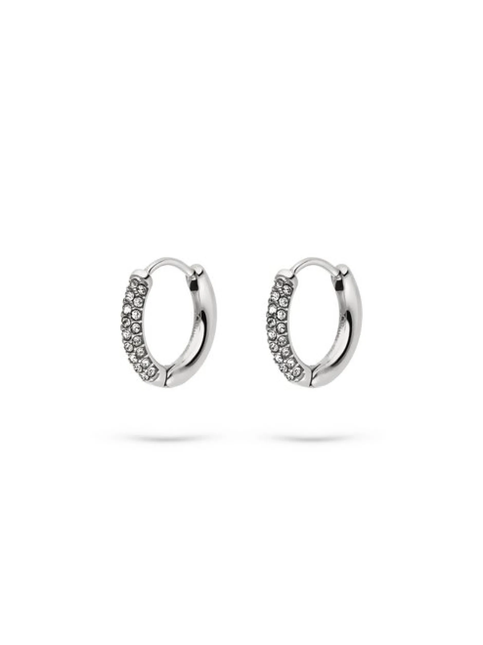 s.Oliver Damen Creolen - Timeless Spark in silber