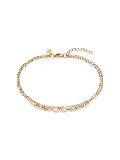 s.Oliver Damen Fußkette - Infinity Beads in roségold
