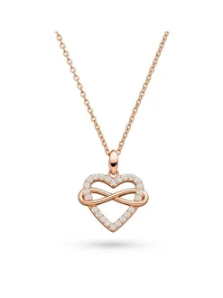 s.Oliver Damen Halskette - Infinity Heart in roségold
