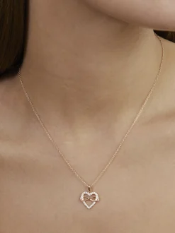 s.Oliver Damen Halskette - Infinity Heart in roségold