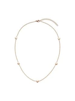 s.Oliver Damen Halskette - Tiny Hearts in roségold