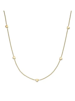 s.Oliver Damen Halskette - Tiny Hearts in gold