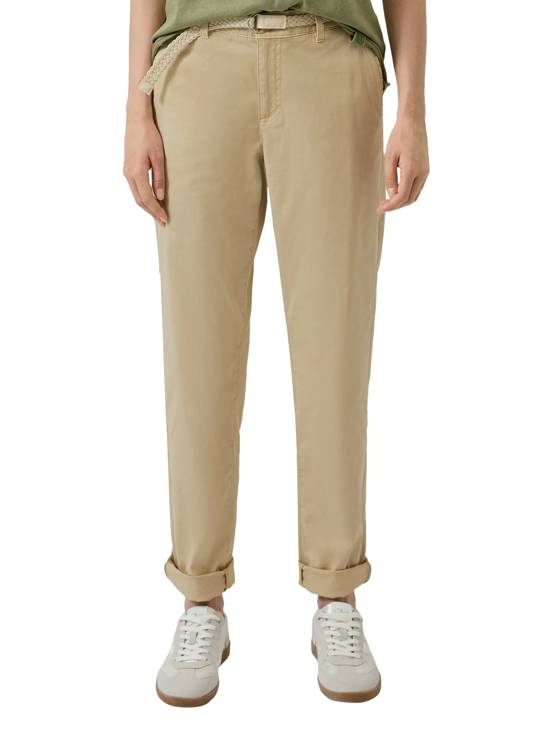 s.Oliver Damen Hose in beige - Länge: lang